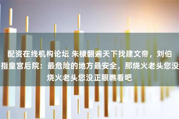 配资在线机构论坛 朱棣翻遍天下找建文帝，刘伯温后人指了指皇宫后院：最危险的地方最安全，那烧火老头您没正眼瞧看吧