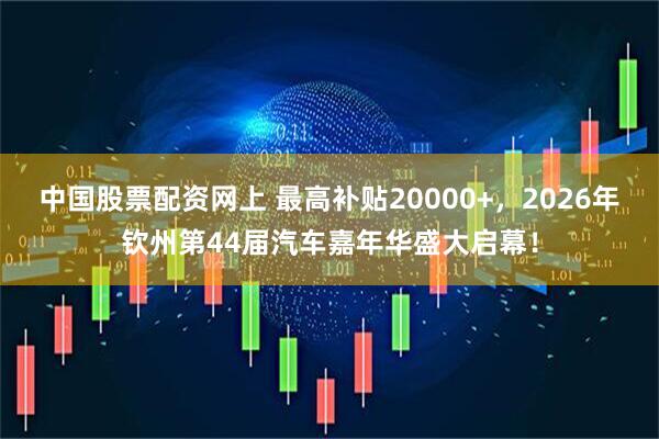 中国股票配资网上 最高补贴20000+,2026年钦州第44届汽车嘉年华盛大启幕!